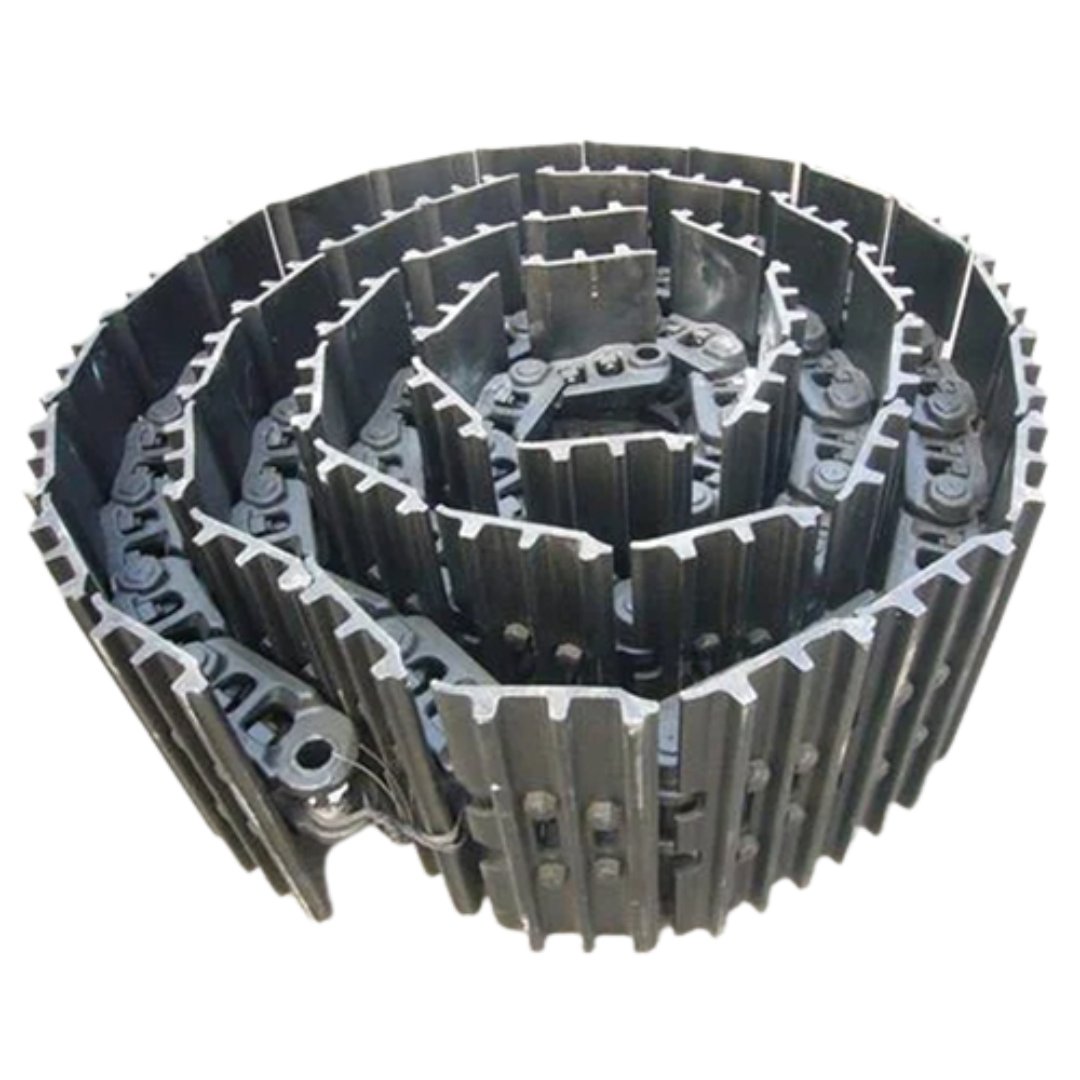 Track chain with shoe